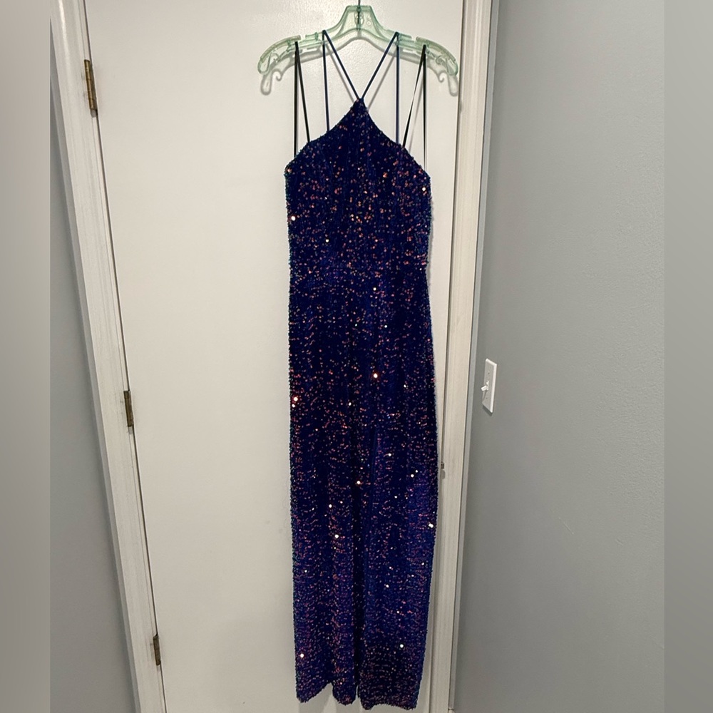 Next Blue Sequin Dress